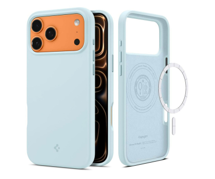 Etui / obudowa na smartfona Spigen Silicone Fit Mag Magsafe do Iphone 17 Pro Mute Blue